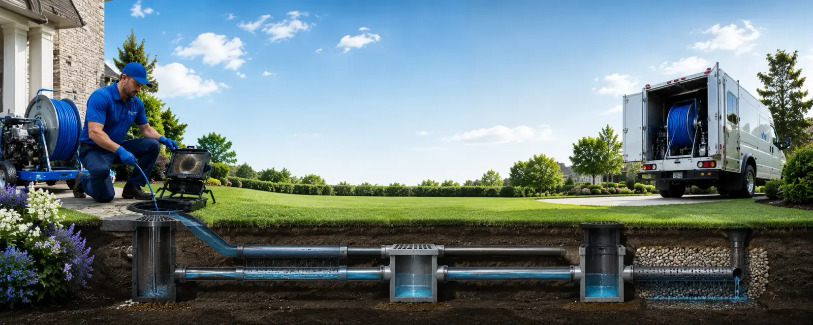 Outdoor drain cleaning information for Chase, KS